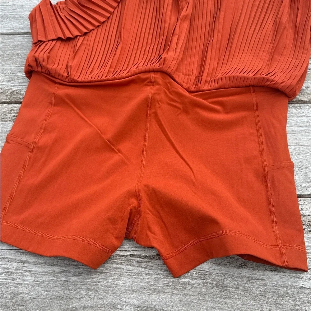 Lululemon Varsity High-Rise Pleated Tennis Skirt Autumn Rust orange size 12 NWT - Picture 7 of 8